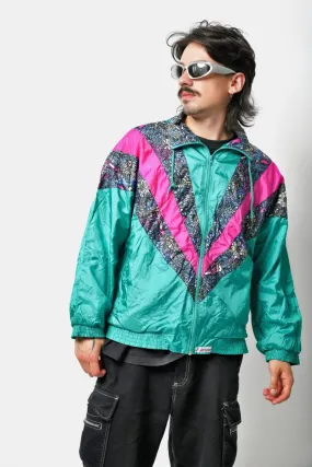 80s retro windbreaker unisex