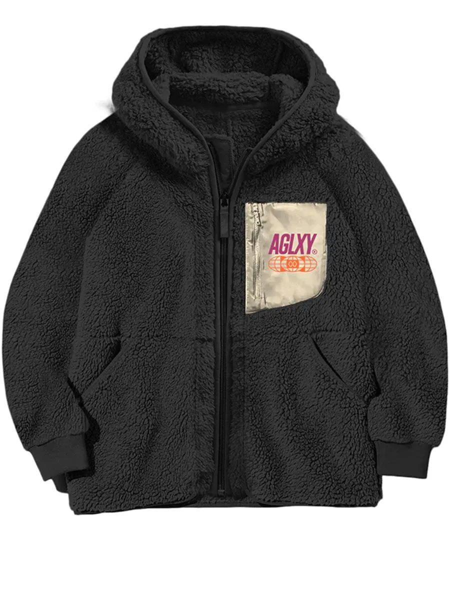 Ageless Galaxy Spectrum POD 015 Sherpa Hoody - Black