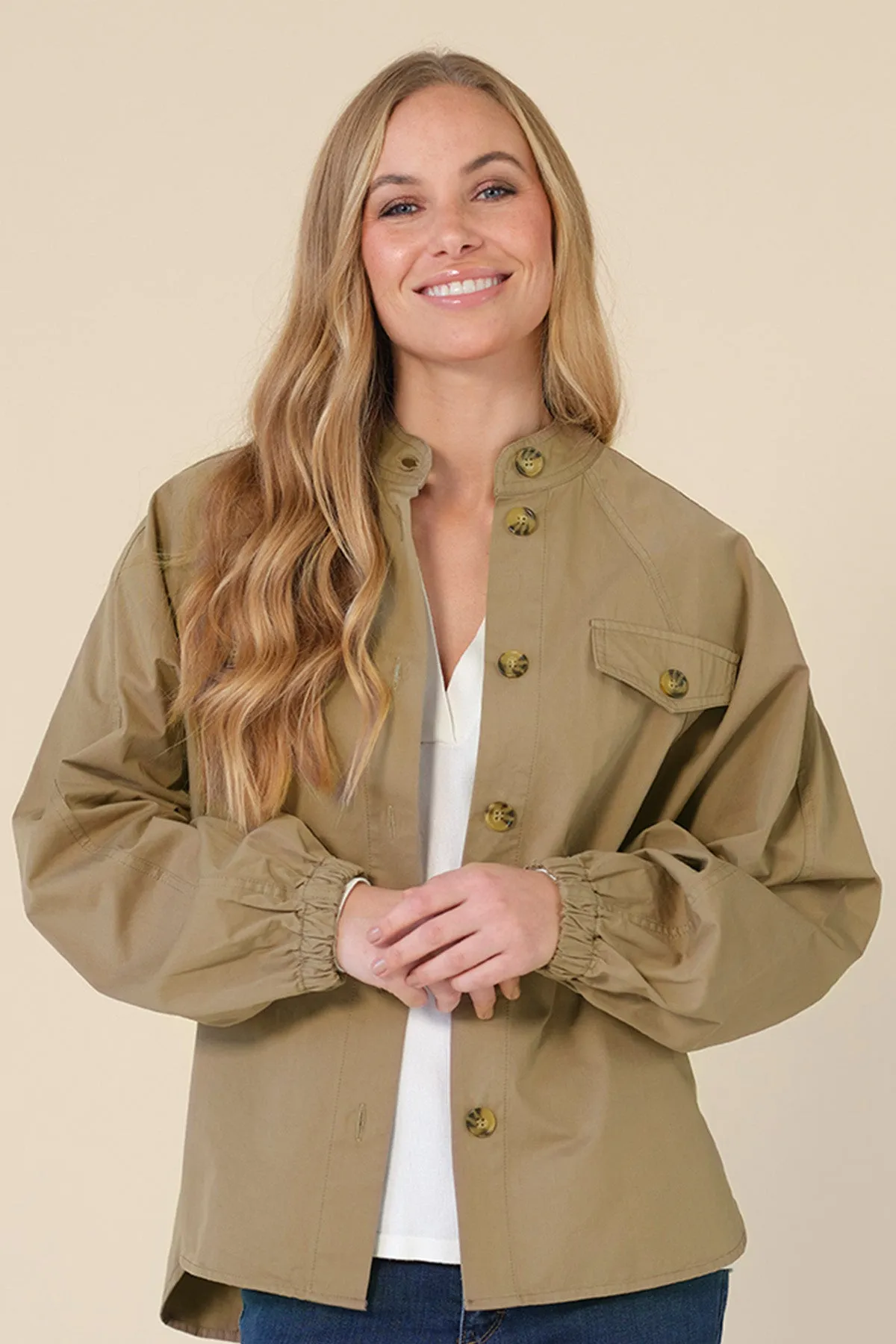 Alora Jacket 2489 | Khaki | Jakke fra Prepair