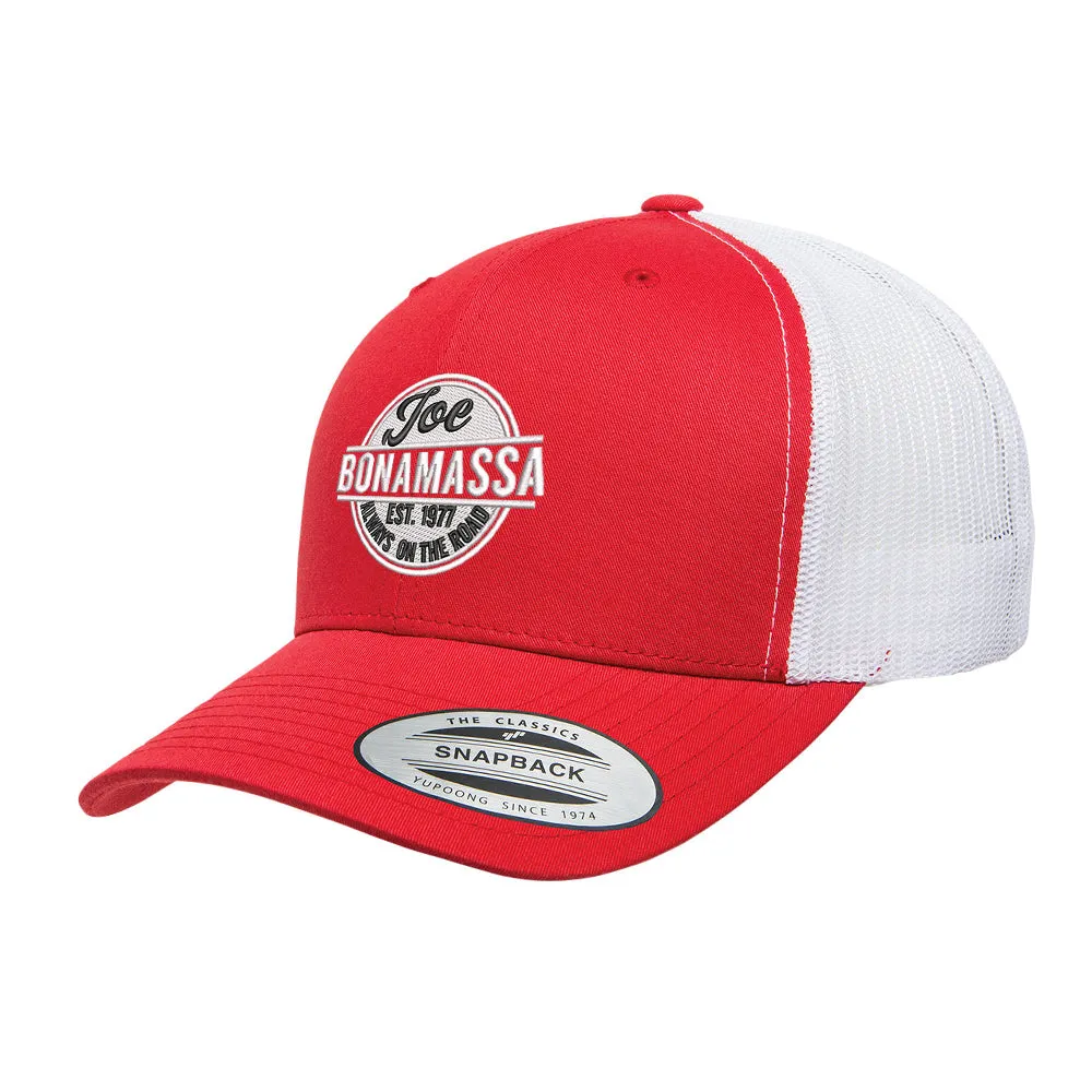 Always On The Road Stamp Trucker Hat