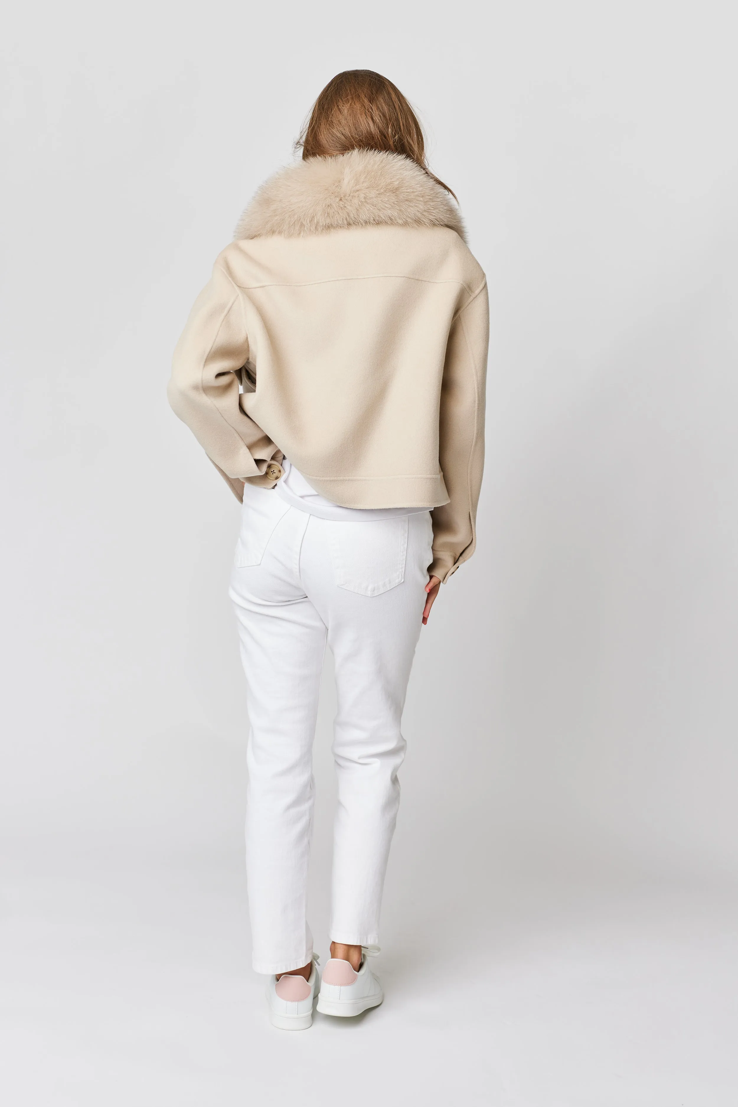 Annabel Cashmere Jacket - Beige