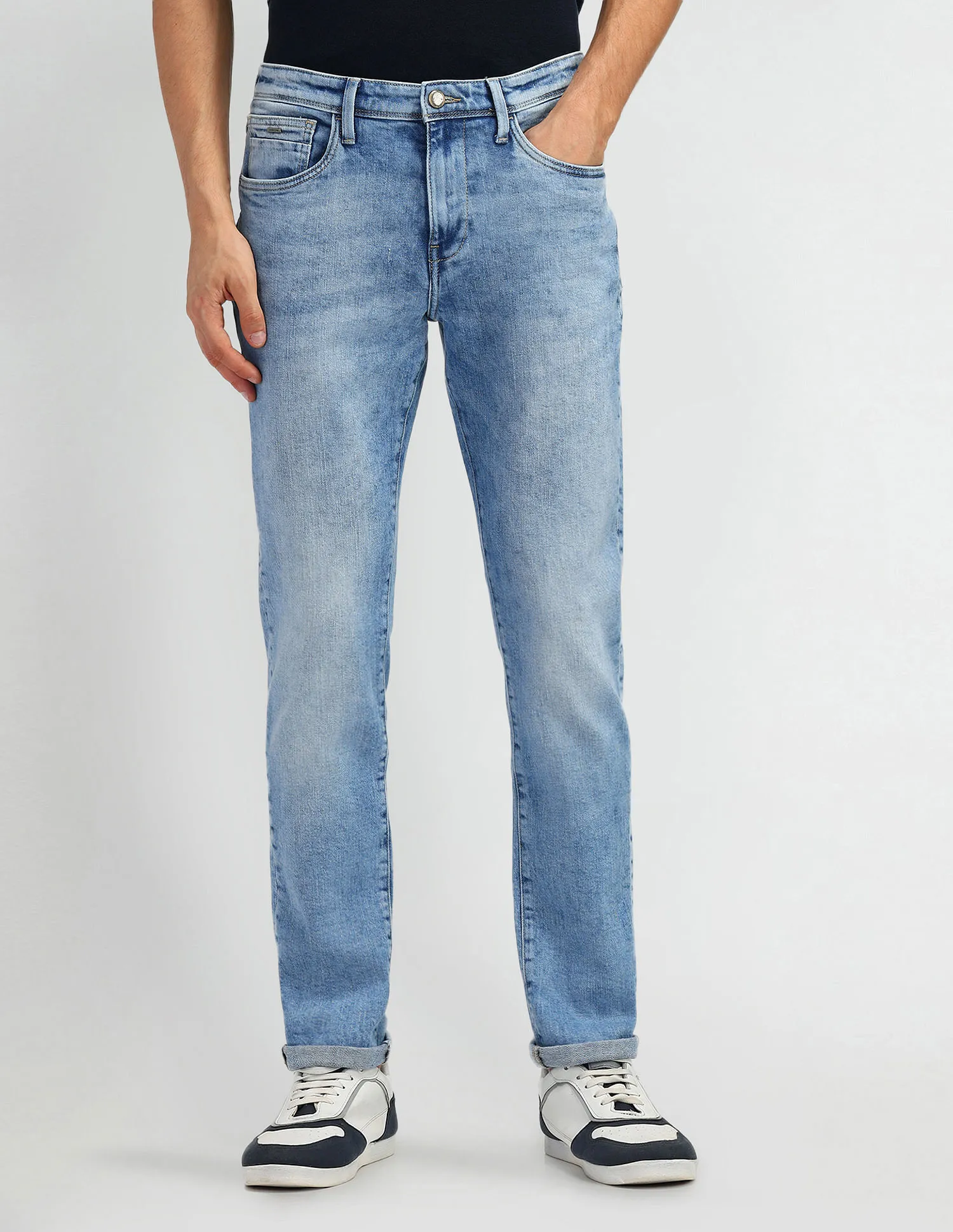 Arrow Sport Mid Rise Jameson Slim Fit Jeans