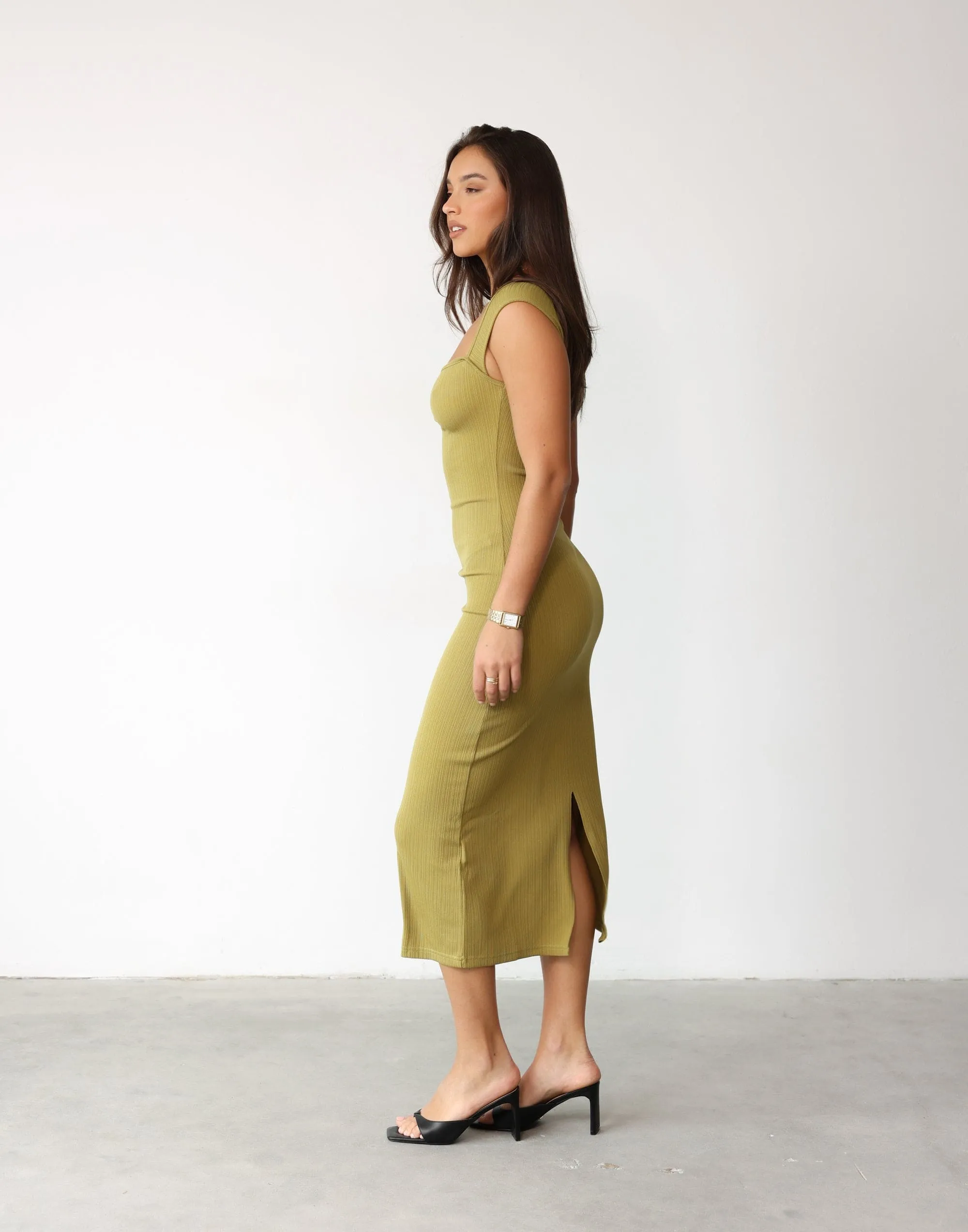 Avi Maxi Dress (Khaki)