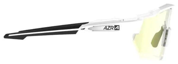 AZR Kromic Race RX Glasses White Clear/Black / Iridescent Gold Photochromic Lens