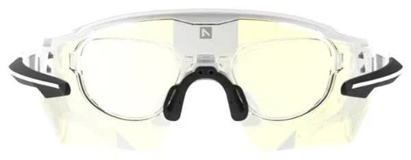 AZR Kromic Race RX Glasses White Clear/Black / Iridescent Gold Photochromic Lens