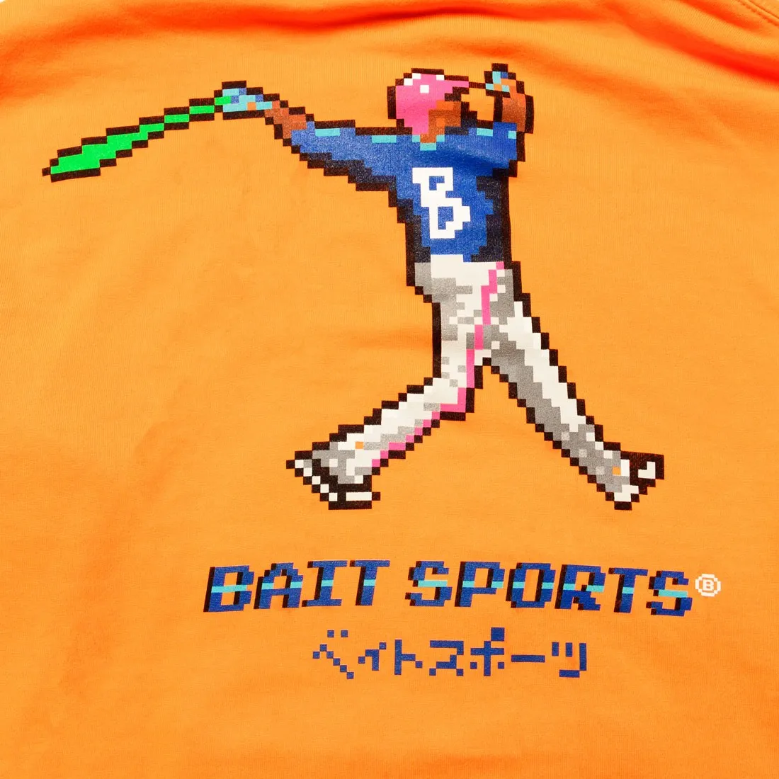 BAIT Men 8 BIT Baseball Hoody (orange / safety)