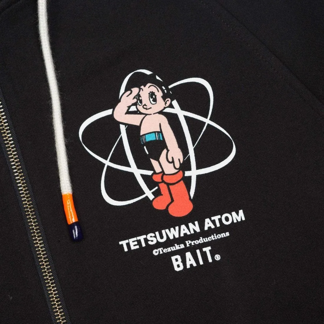 BAIT x Astro Boy Men Tetsuwan Atom Zip Hoody (black)