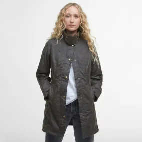 Barbour Belsay Women's Waxed Jacket | Olive