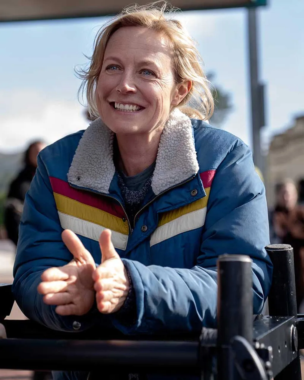 Bay of Fires 2023 Marta Dusseldorp Blue Stripe Jacket