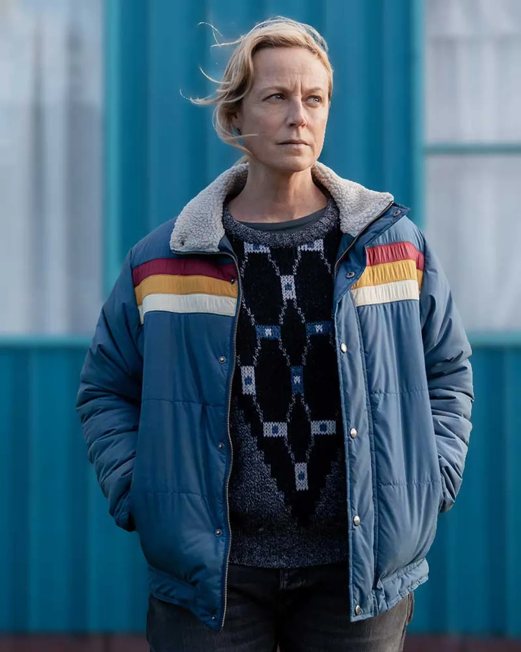 Bay of Fires 2023 Marta Dusseldorp Blue Stripe Jacket