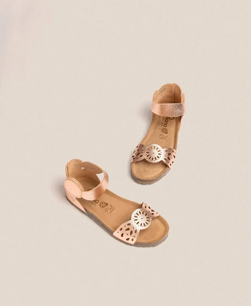 Bio metallic Yokono Villa 086 flat sandal