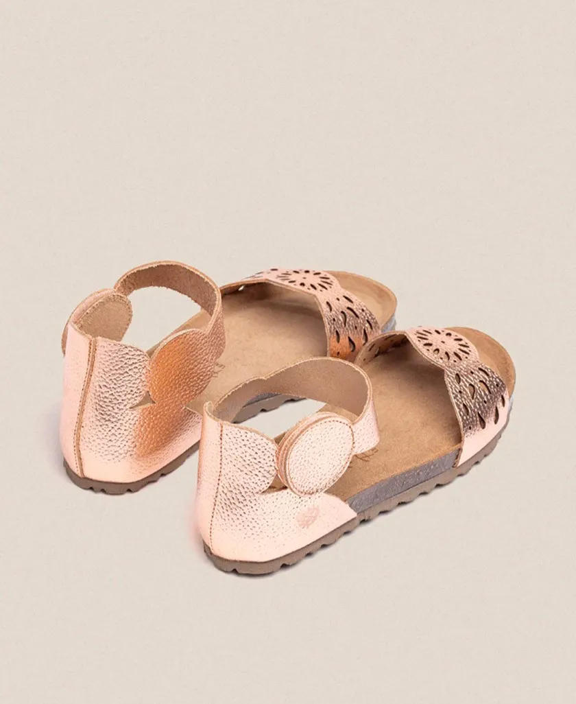 Bio metallic Yokono Villa 086 flat sandal