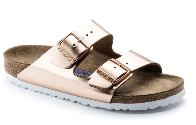 BIRKENSTOCK WOMENS ARIZONA SANDAL METALLIC COPPER – 952091