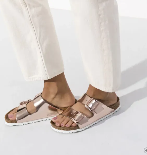 BIRKENSTOCK WOMENS ARIZONA SANDAL METALLIC COPPER – 952091