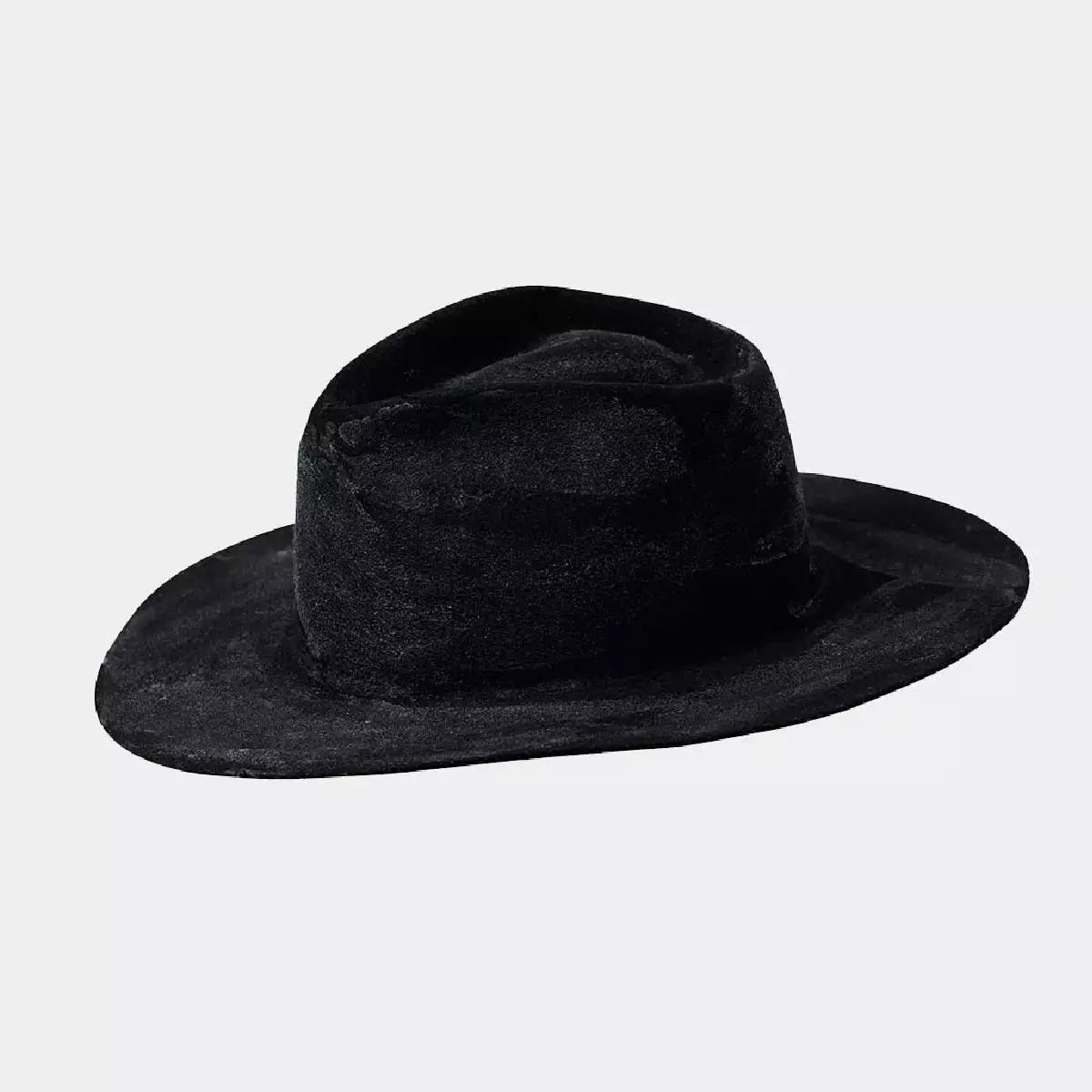 --Black rustic felt hat-