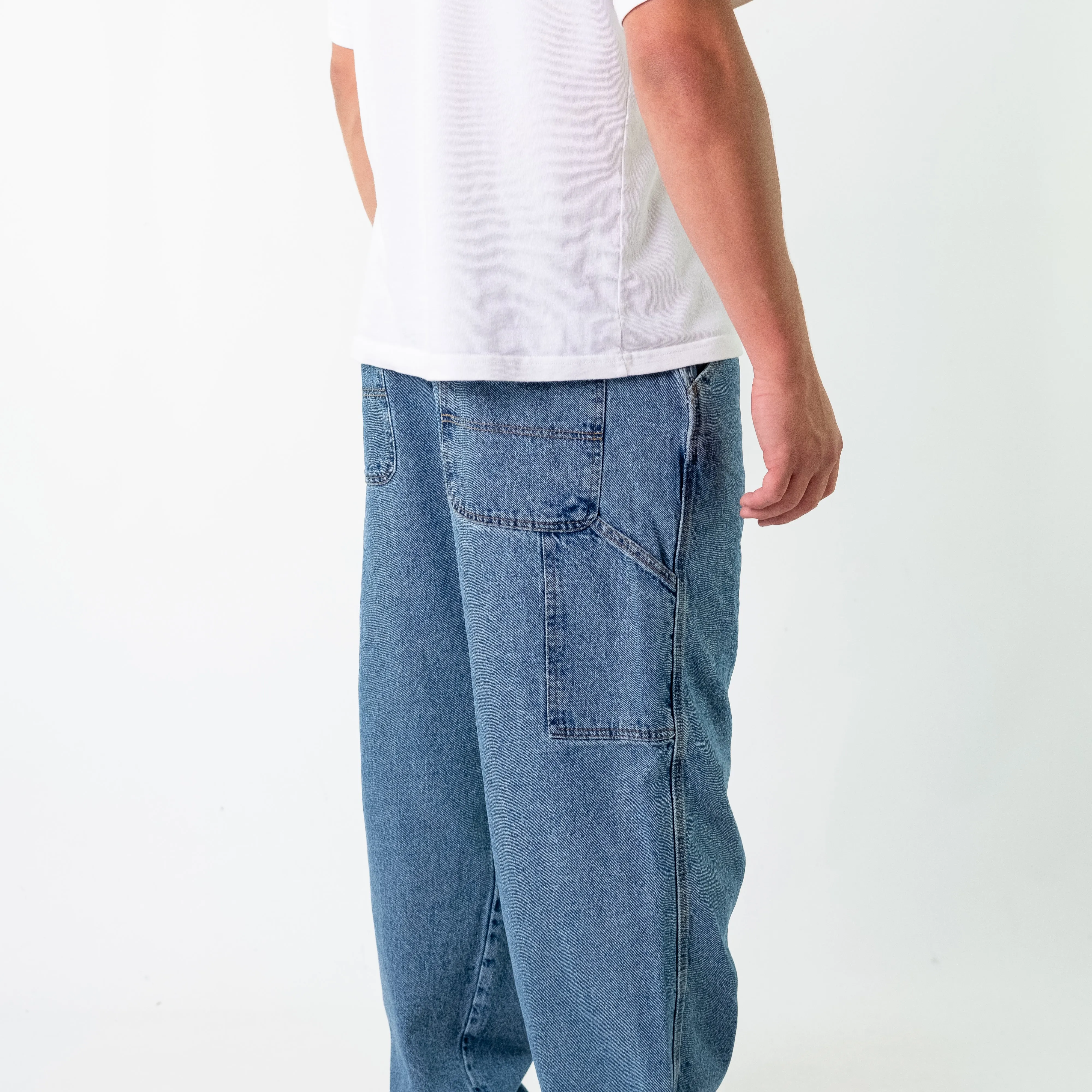 Blue 90s  Denim Carpenter Jeans Baggy Pants (36x32)