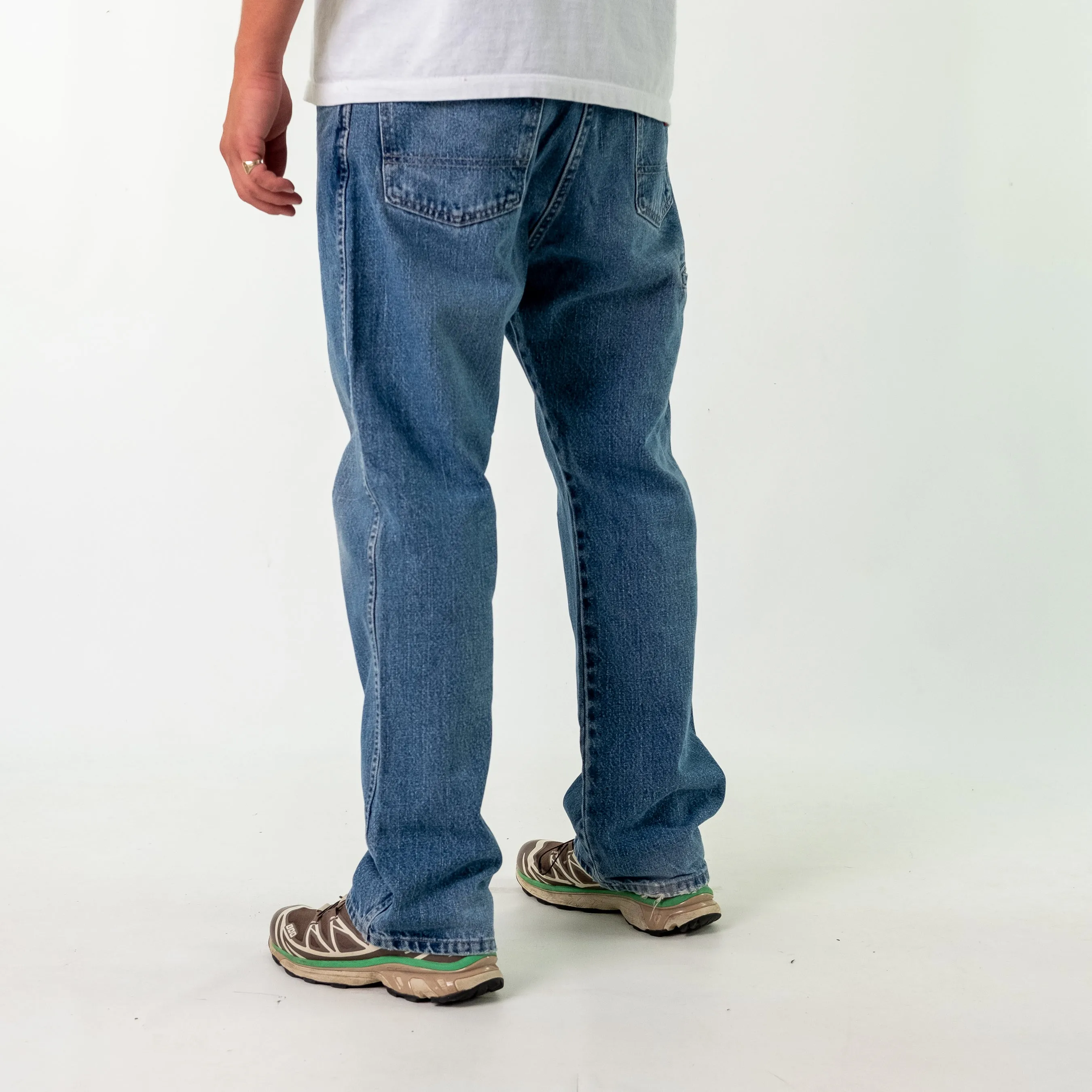 Blue y2ks Dickies Denim Carpenter Jeans Baggy Pants (36x30)