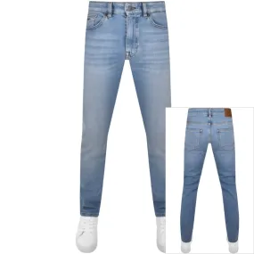 BOSS Delaware Slim Fit Jeans Light Wash Blue