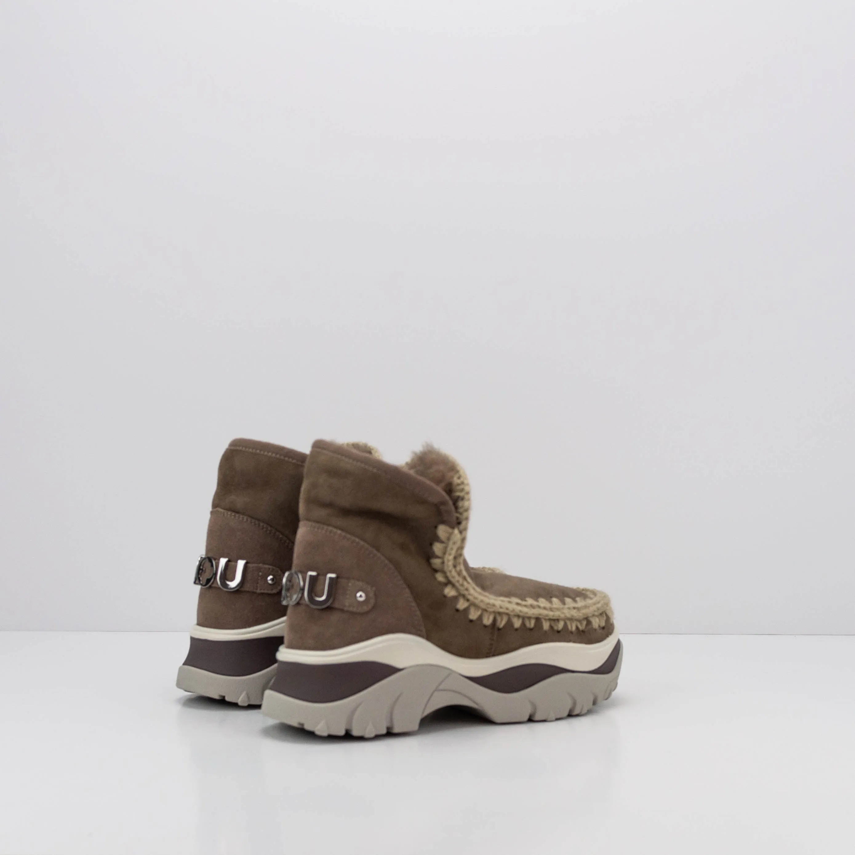 BOTA - MOU - CHUNKY ESKIMO SNEAKER BIG LOGO ELEPHANT GREY