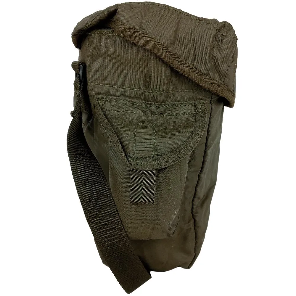 British OD Rubberised Gas Mask Bag