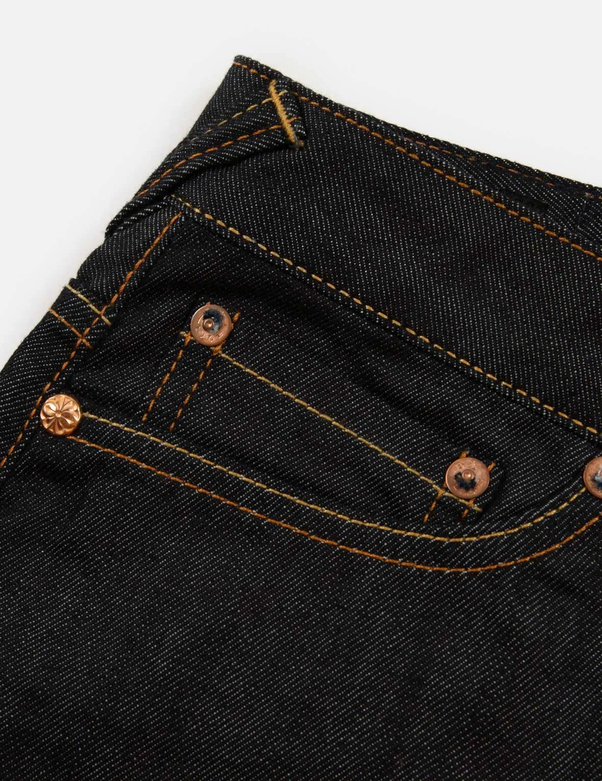 Brocade Inserted Daicock and Kamon Relax Fit Jeans