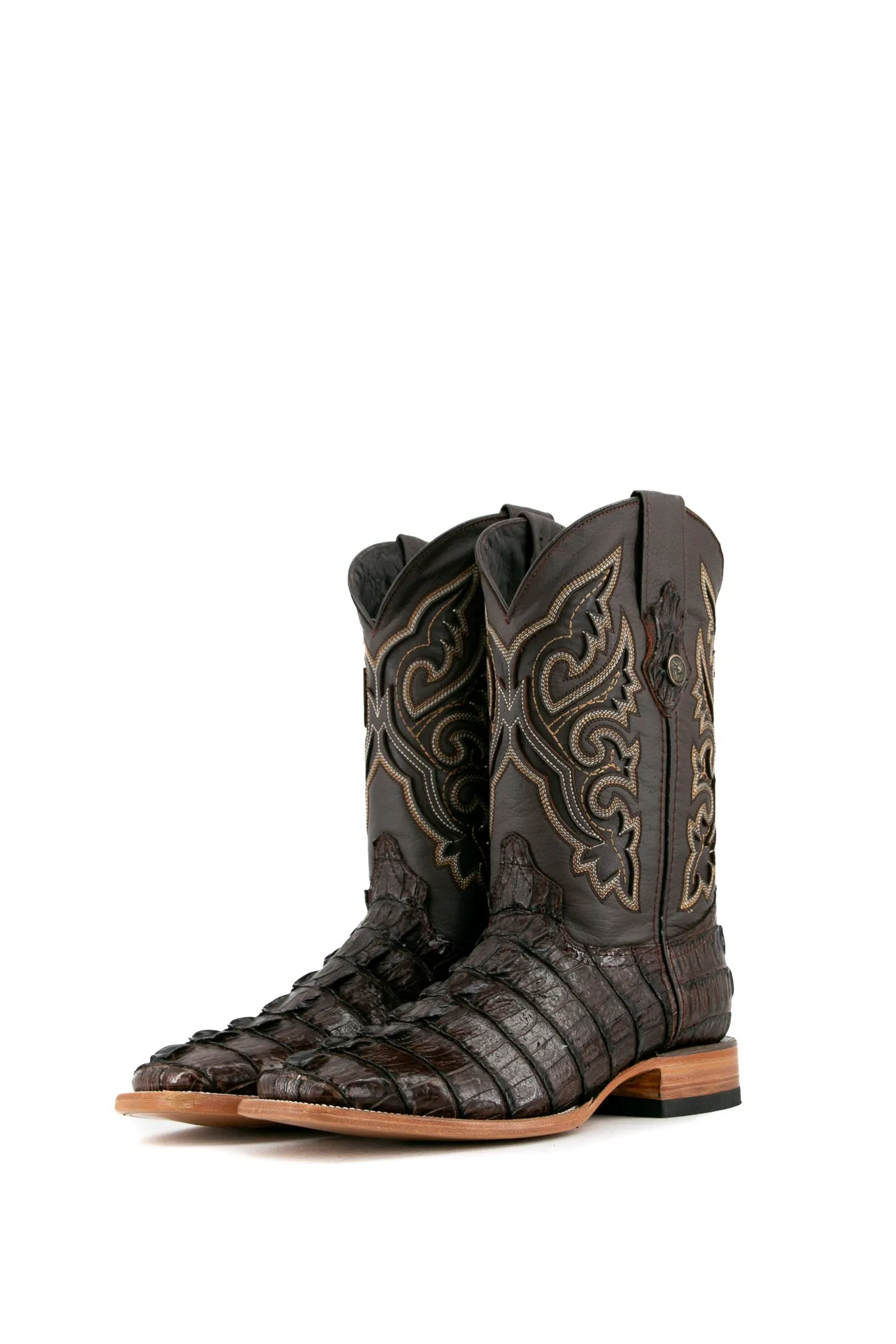 Caiman Tail Square Toe Cowboy Boot