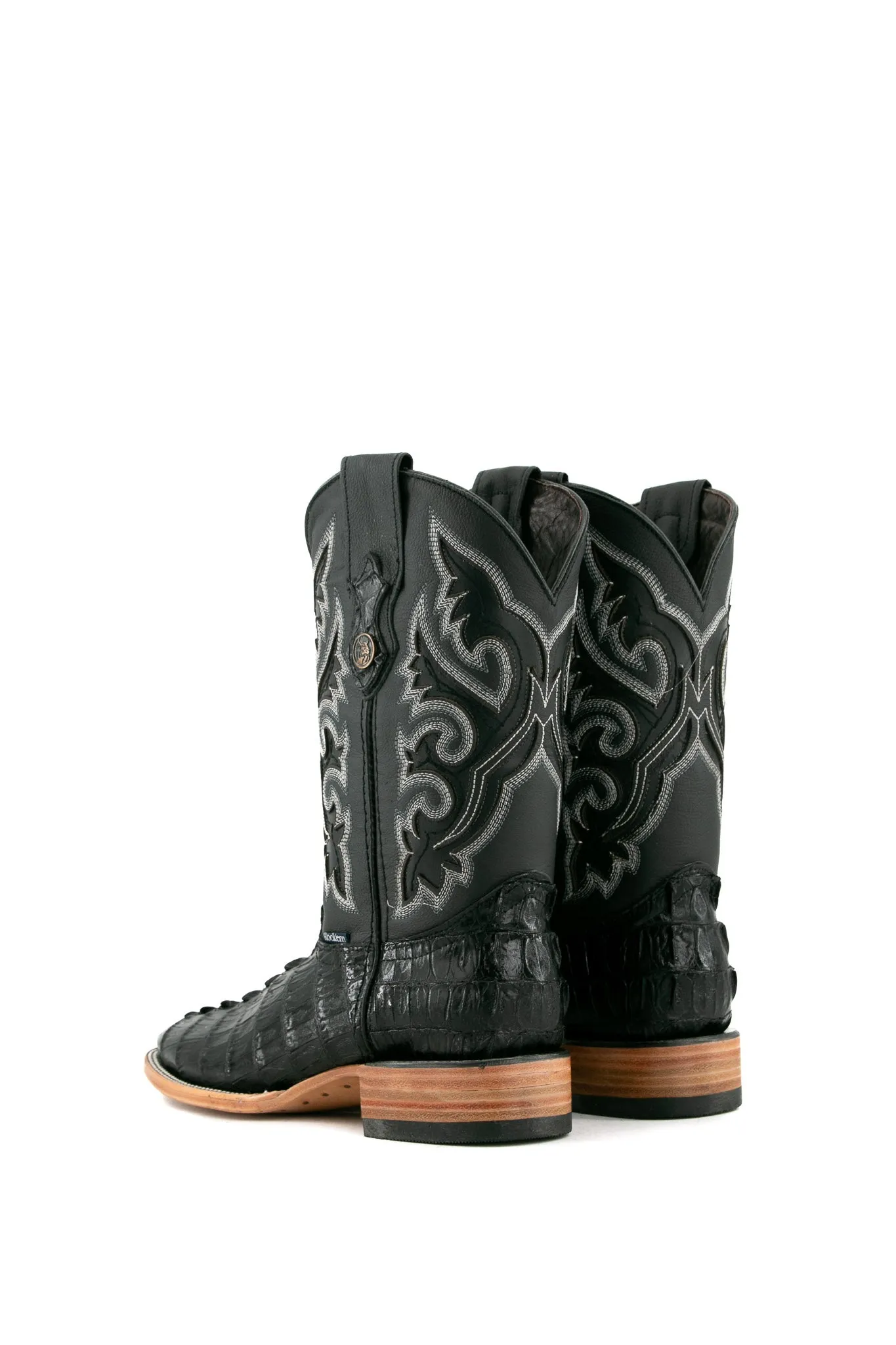 Caiman Tail Square Toe Cowboy Boot