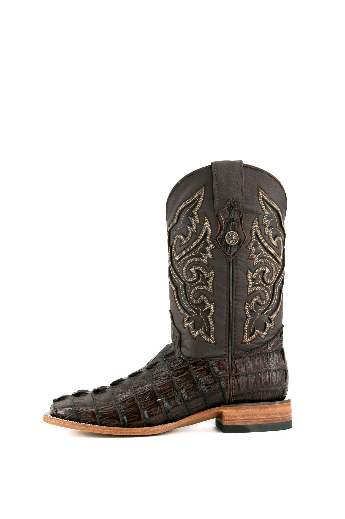 Caiman Tail Square Toe Cowboy Boot