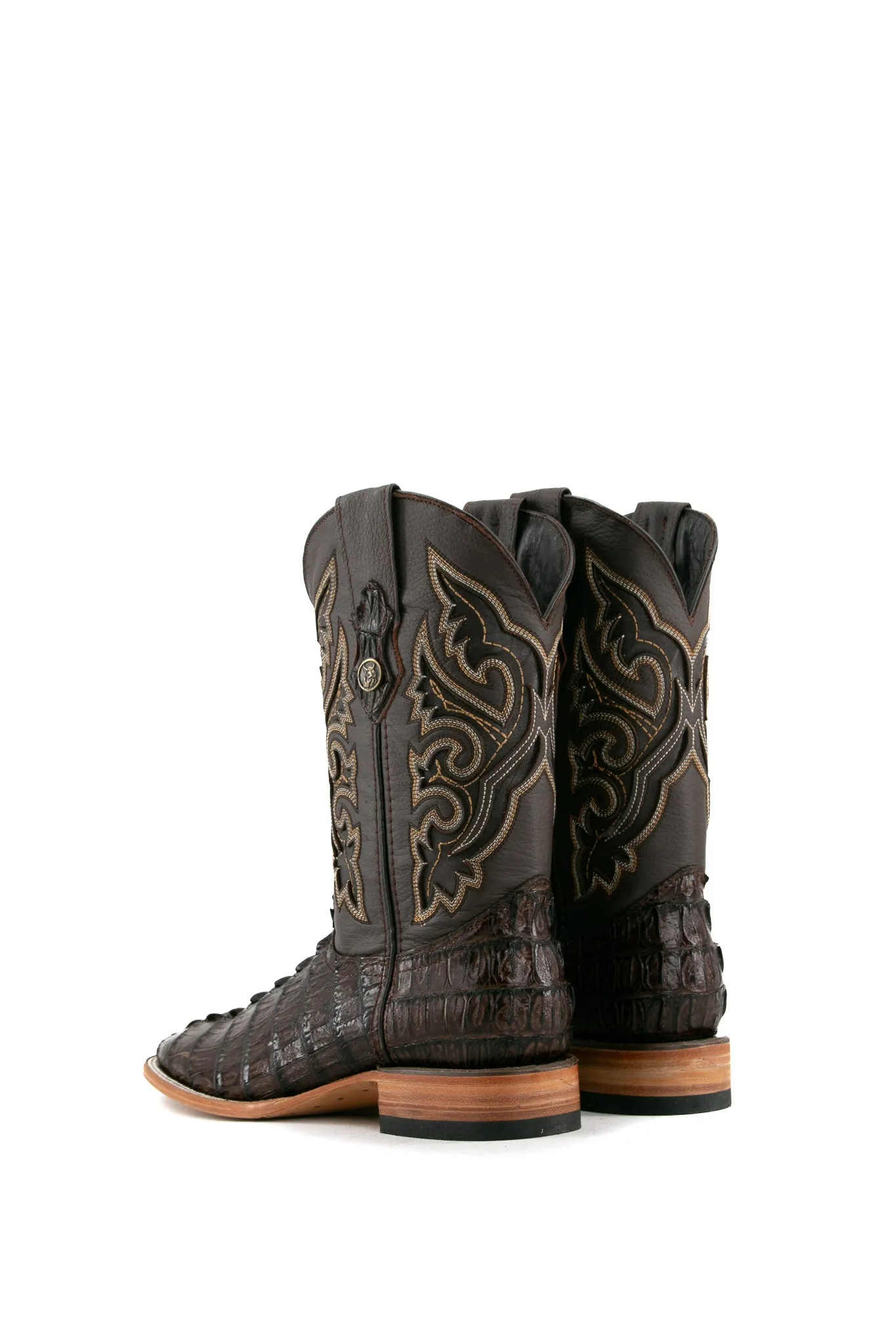 Caiman Tail Square Toe Cowboy Boot