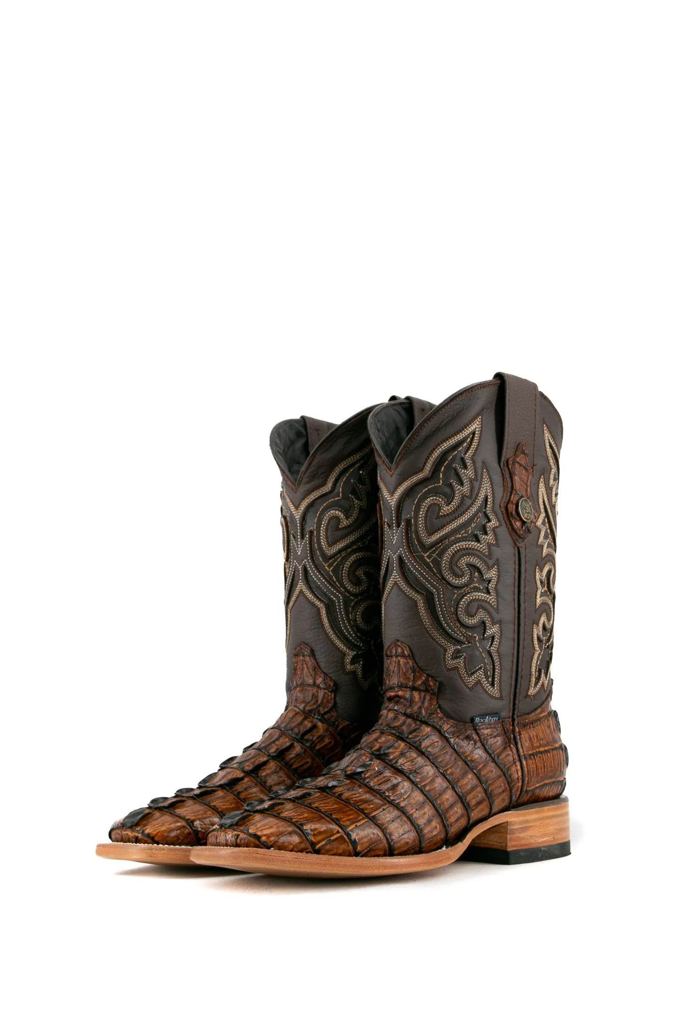 Caiman Tail Square Toe Cowboy Boot