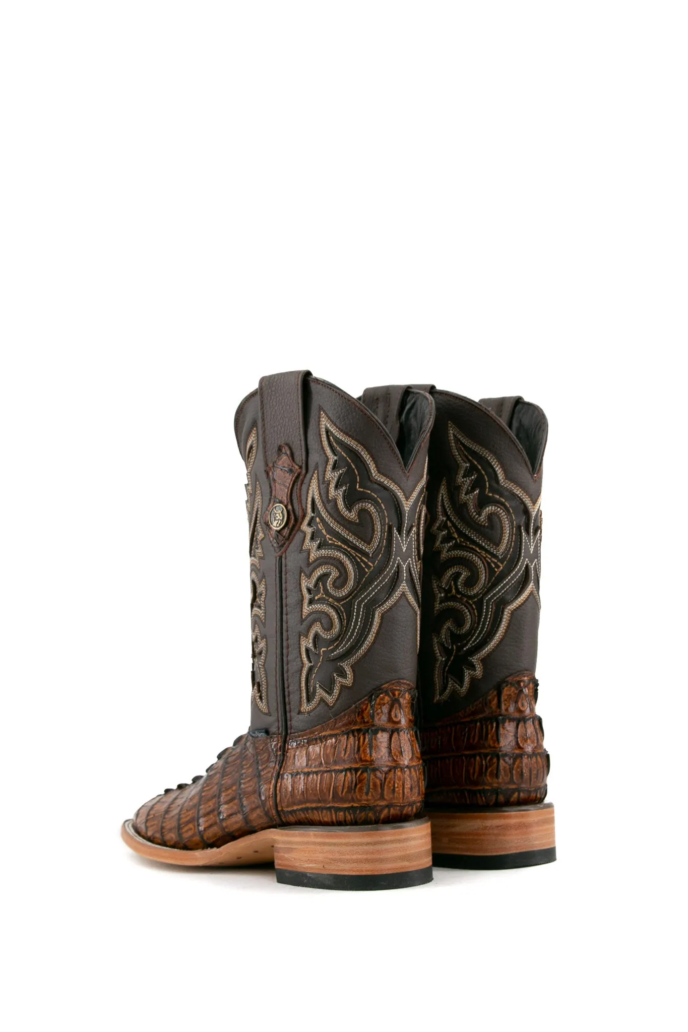 Caiman Tail Square Toe Cowboy Boot