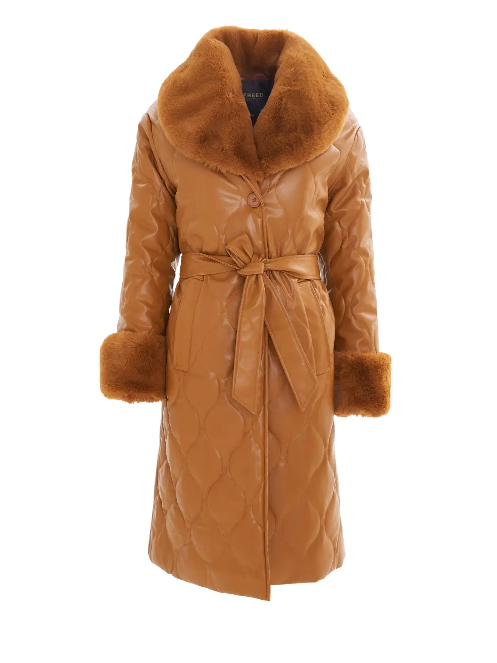 		Carrie  Spice Faux Fur Coat	