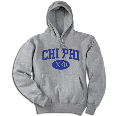 Chi Phi Hoodie, Printed Vertical Arc Design - G185 - CAD