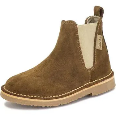 CIENTA SUEDE ZIPPER BOOT- TAN