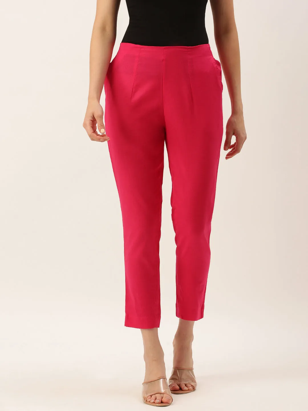 Cigarette Pant-Fuchsia