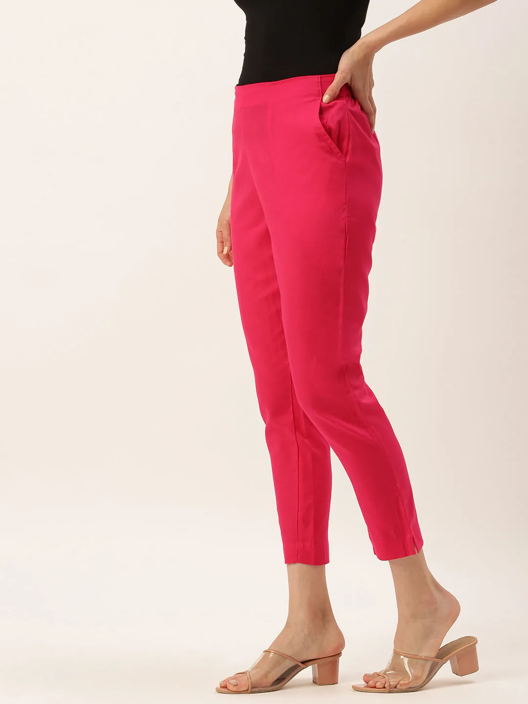 Cigarette Pant-Fuchsia