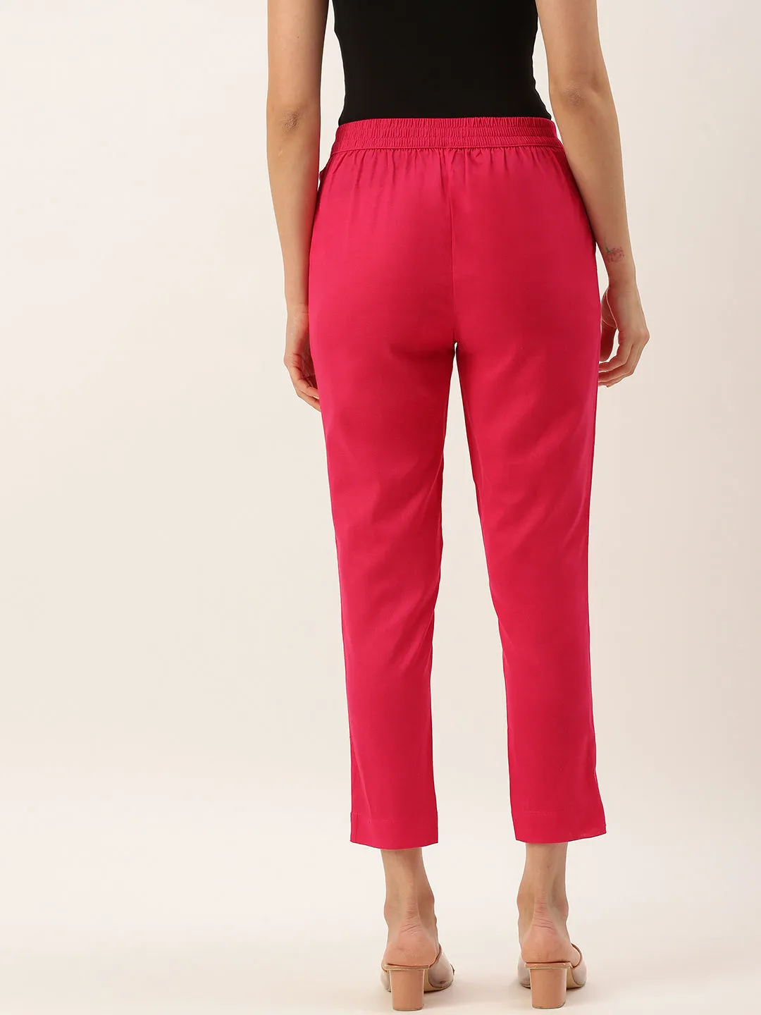 Cigarette Pant-Fuchsia