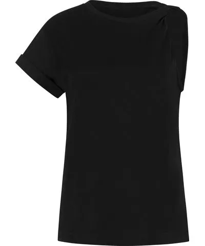 Clothes by Locker Room Women's Black Twist-Shoulder Top