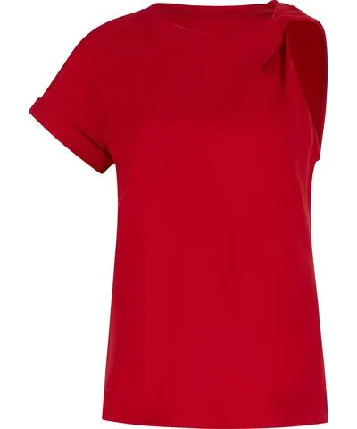 Clothes by Locker Room Women's Red Twist-Shoulder Top