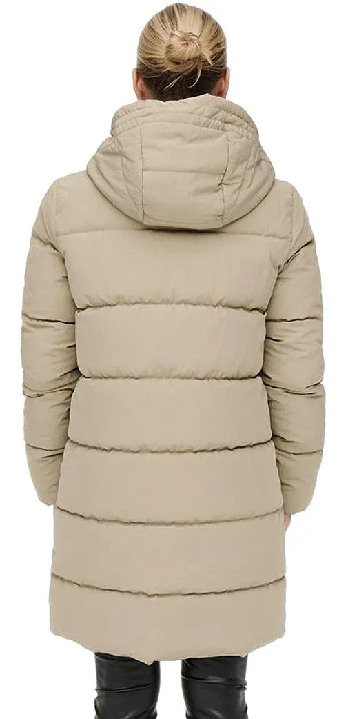 coat ONLY Dolly Long Puffer - Crockery - women´s