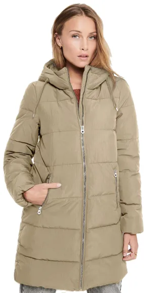 coat ONLY Dolly Long Puffer - Crockery - women´s