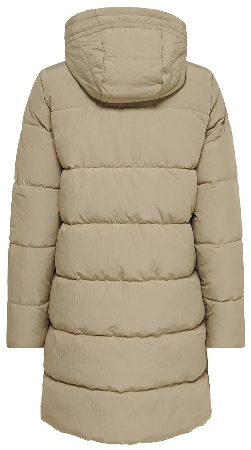 coat ONLY Dolly Long Puffer - Crockery - women´s