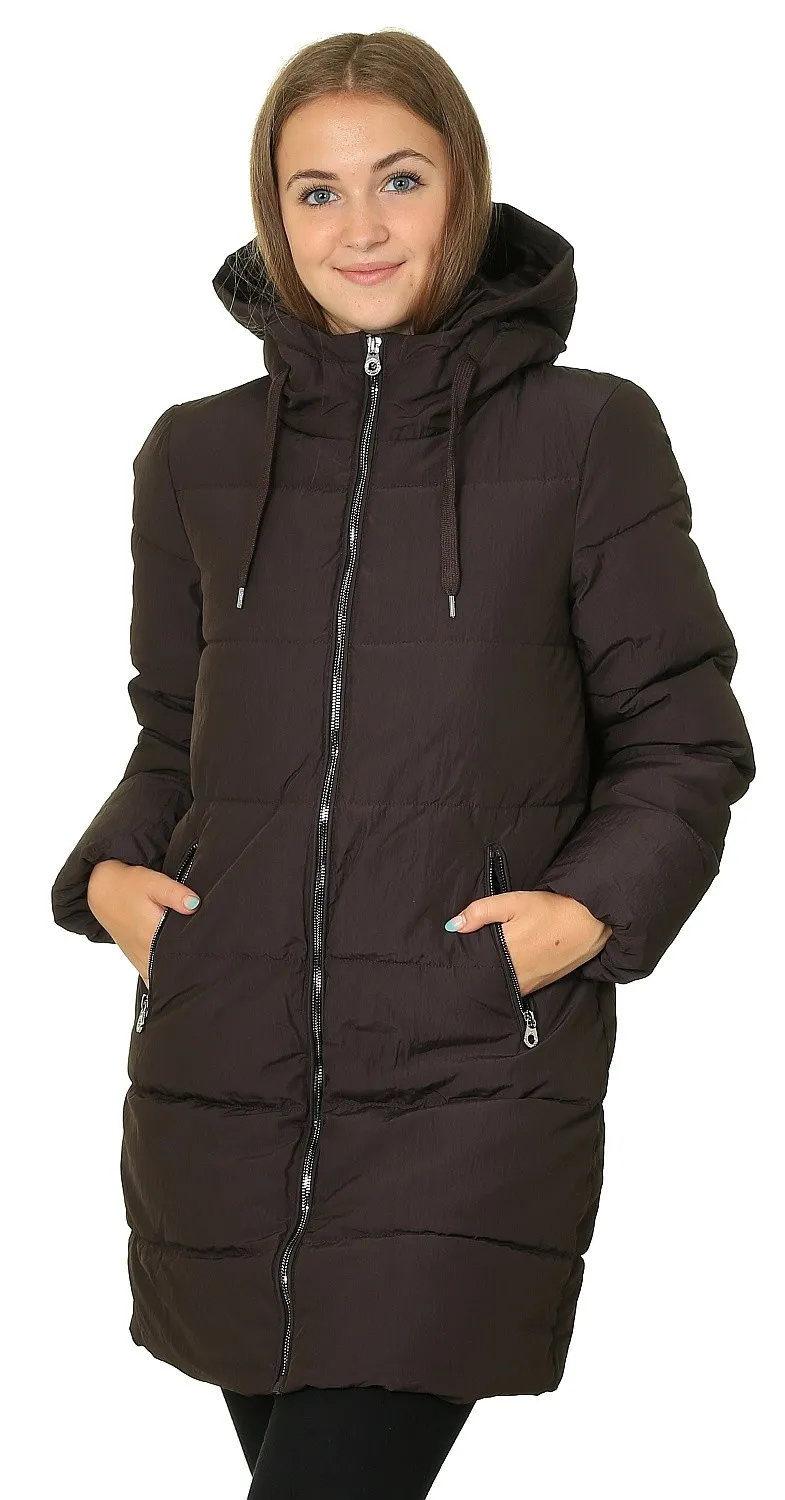 coat ONLY Dolly Long Puffer - Mulch - women´s