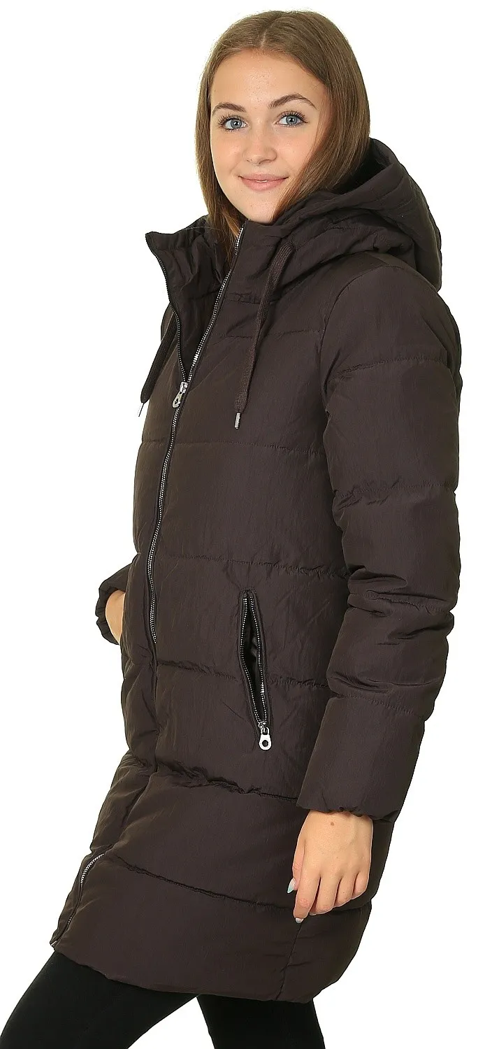 coat ONLY Dolly Long Puffer - Mulch - women´s