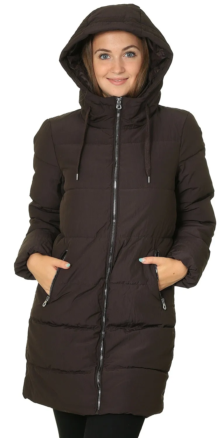 coat ONLY Dolly Long Puffer - Mulch - women´s