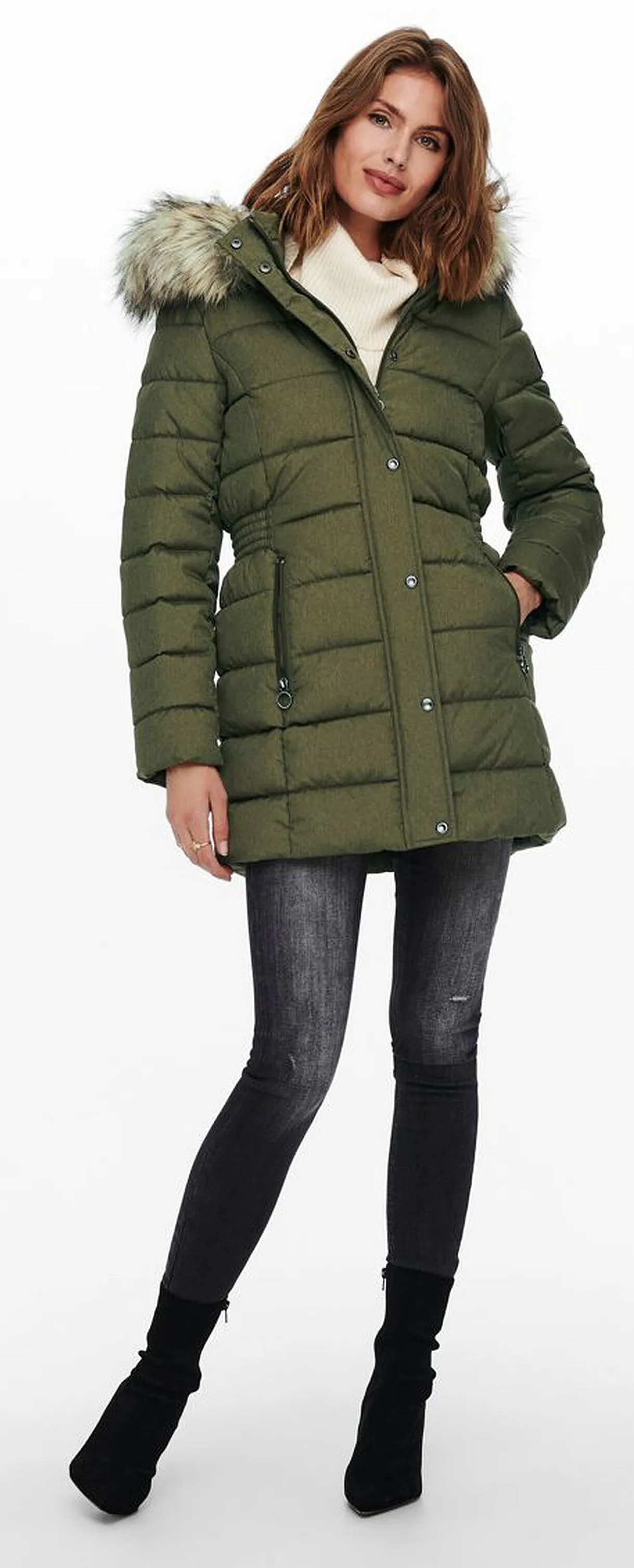 coat ONLY Luna Quilted Coat - Kalamata - women´s