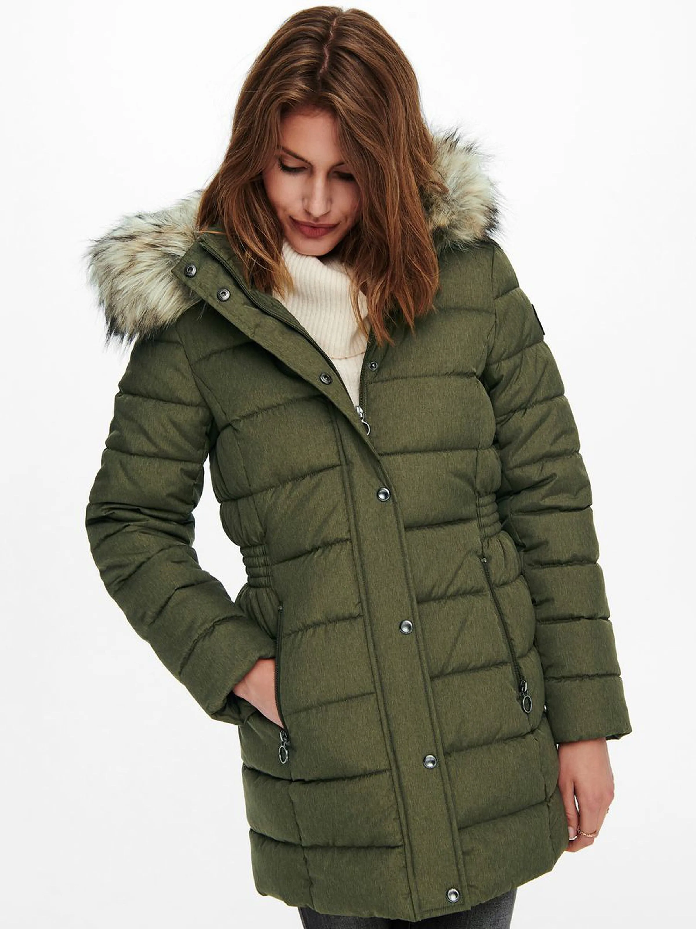 coat ONLY Luna Quilted Coat - Kalamata - women´s