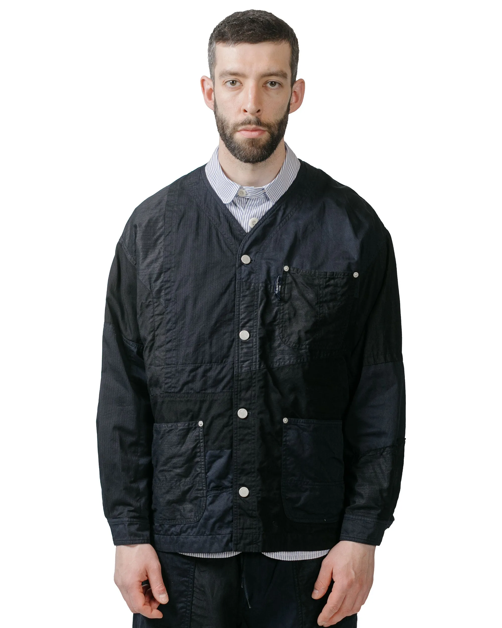 Comme des Garons HOMME Multi Fabric Jacket Navy