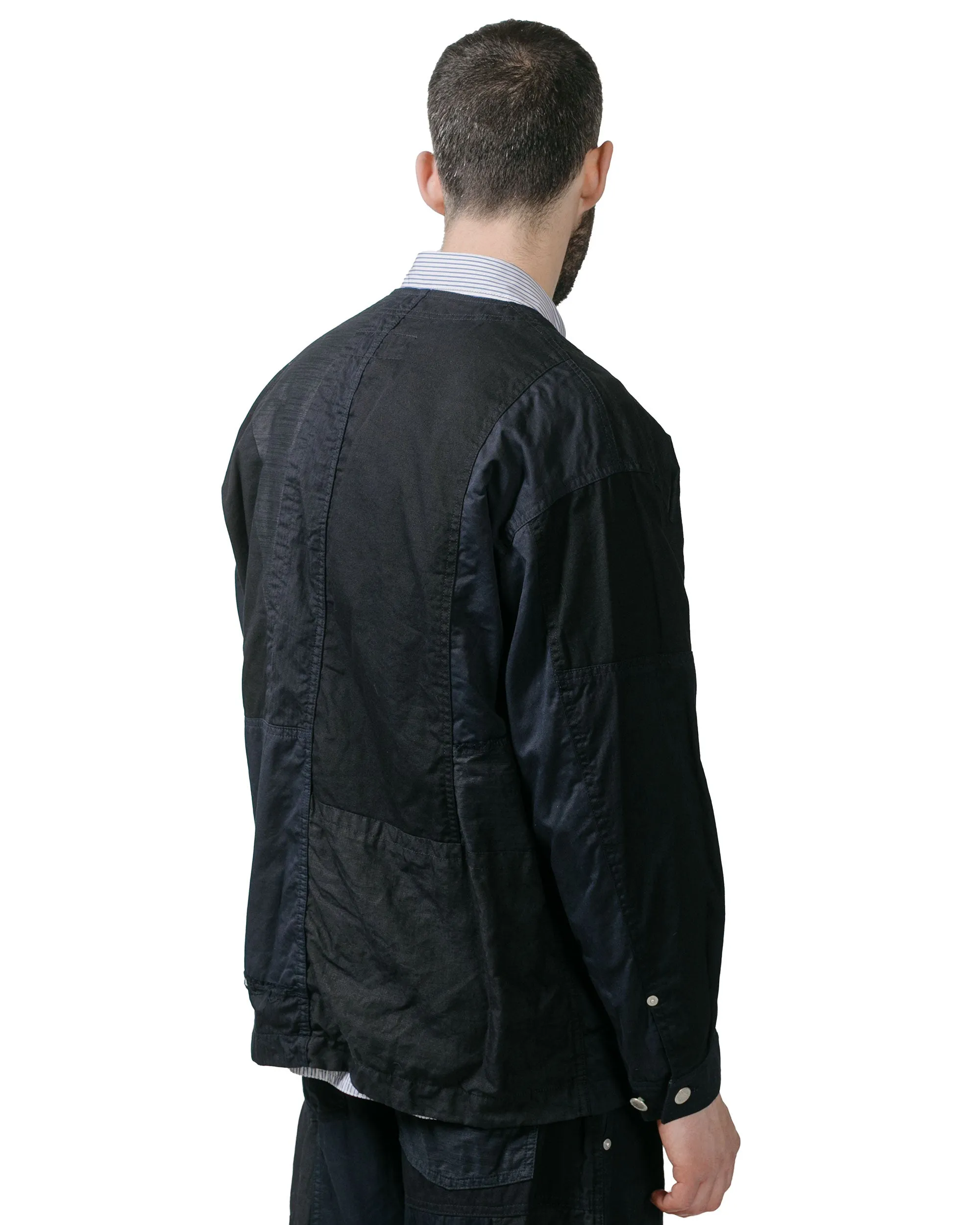 Comme des Garons HOMME Multi Fabric Jacket Navy