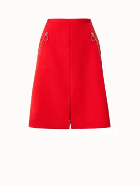 Cotton Stretch Gabardine Skirt